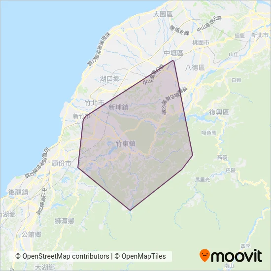 JCHA BUS coverage area map