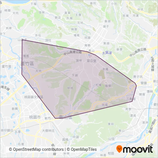San Chong Bus coverage area map