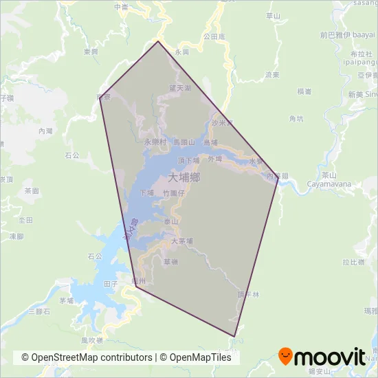大埔鄉公所 coverage area map
