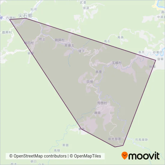 尖石鄉公所 coverage area map