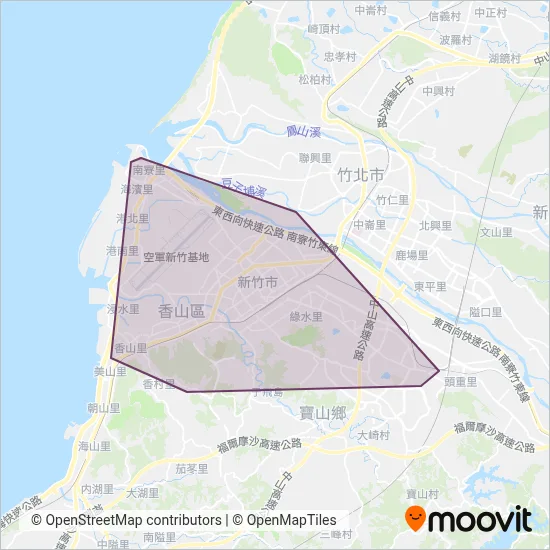 新竹客運 coverage area map