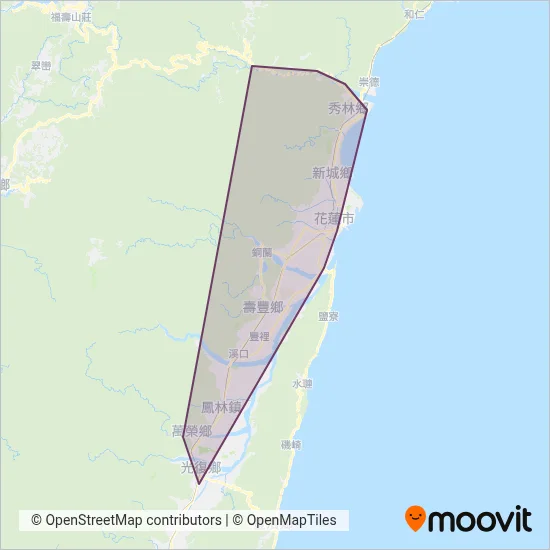 太魯閣客運 coverage area map