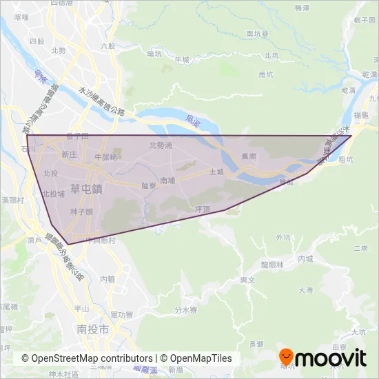 Caotun Township Office coverage area map