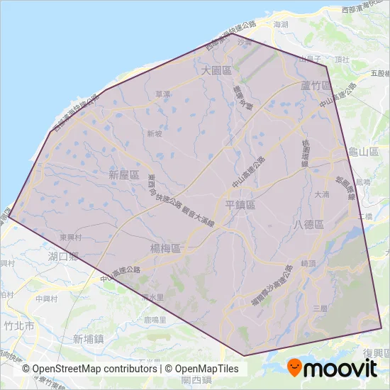 捷乘客運 coverage area map