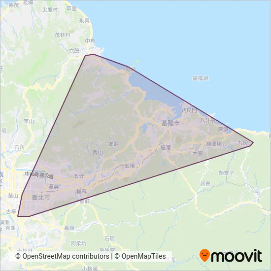 Keelung Bus Company coverage area map