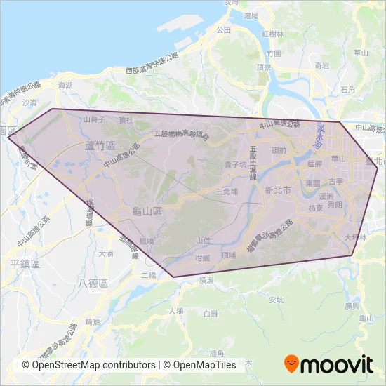 Da You Bus coverage area map
