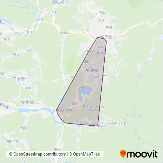 豐榮客運 coverage area map