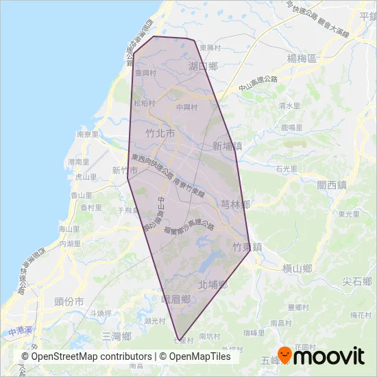 金牌客運 coverage area map