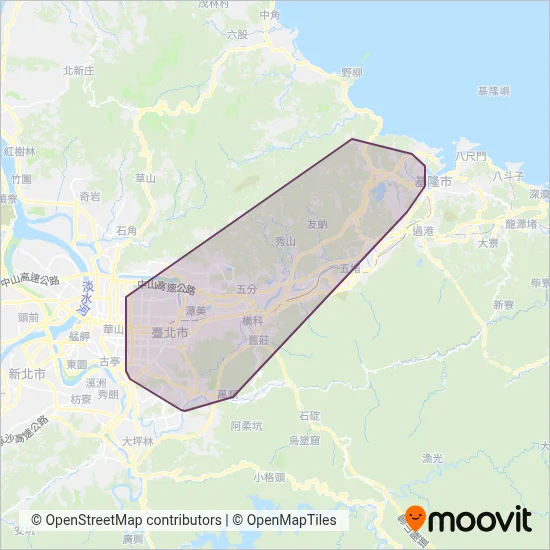 泰樂客運 coverage area map