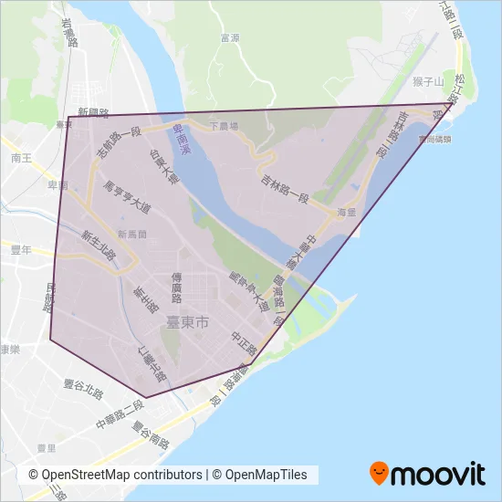 普悠瑪客運 coverage area map