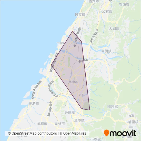 東南客運 coverage area map