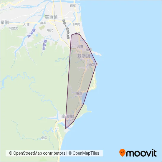蘇澳鎮公所 coverage area map