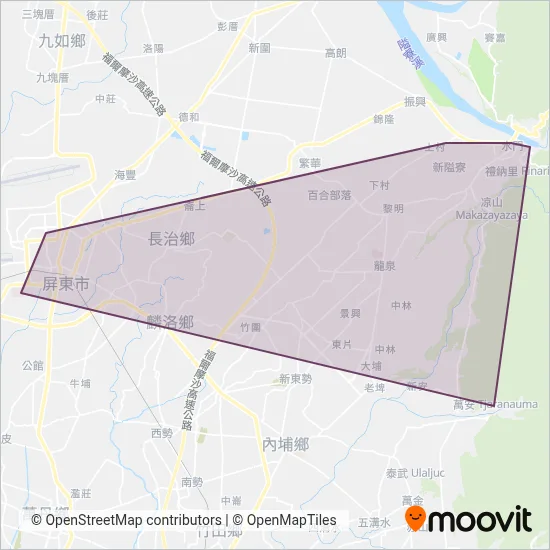 南嶽山城合作社 coverage area map