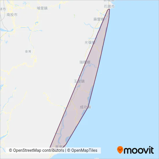 興東客運 coverage area map