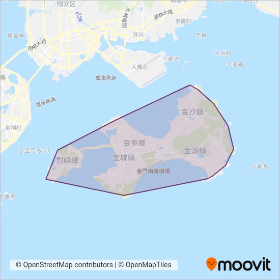 金門 coverage area map