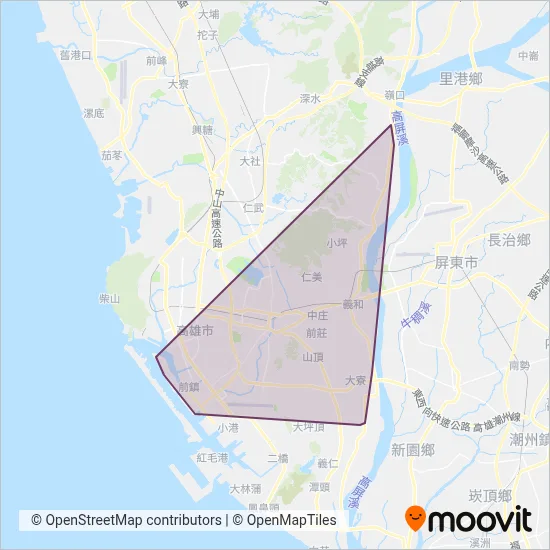 東南客運 coverage area map