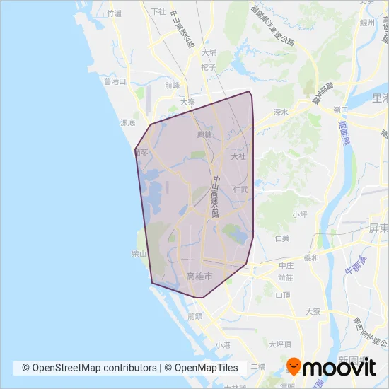南台灣客運 coverage area map