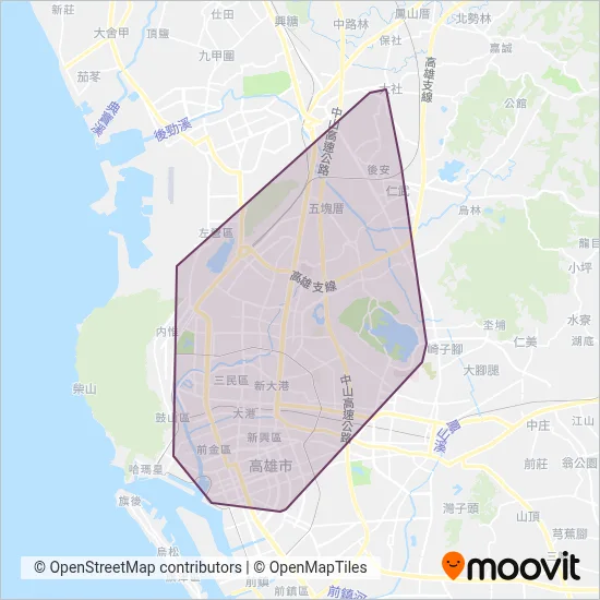漢程客運 coverage area map
