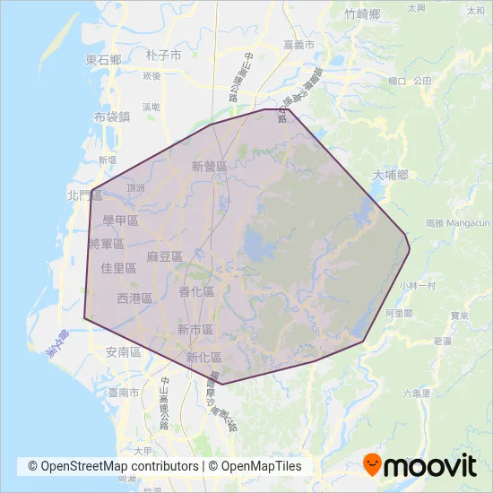 台一大車隊 coverage area map