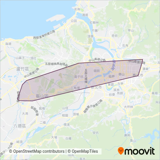 聯營-桃園客運-三重客運 coverage area map