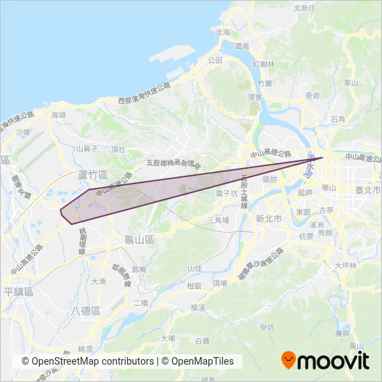 聯營-亞通客運-葛瑪蘭客運 coverage area map