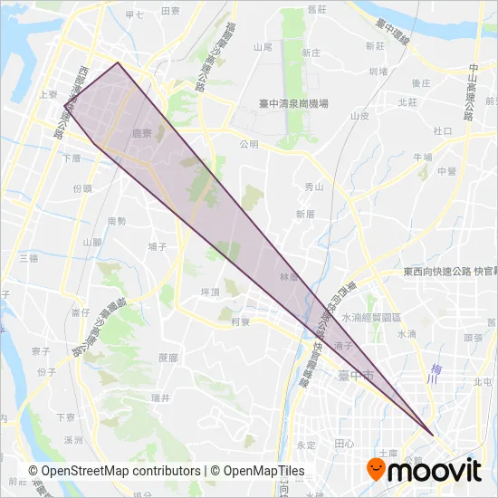 聯營-台中客運-統聯客運-巨業交通 coverage area map
