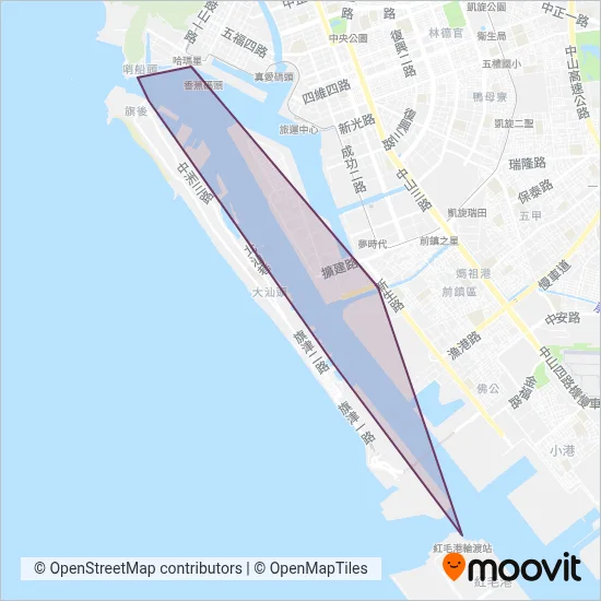 高雄市輪船股份有限公司 coverage area map