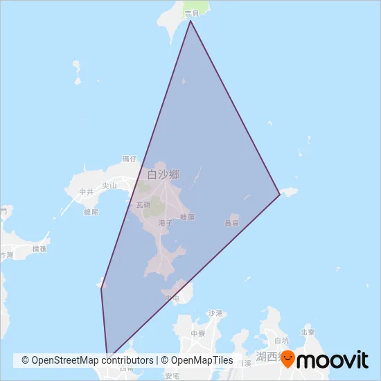 澎湖縣白沙鄉公所 coverage area map