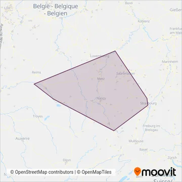 SNCF VOYAGEURS coverage area map
