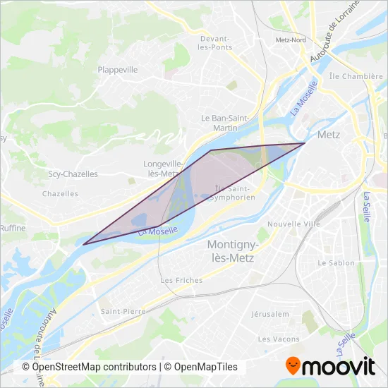 LE MET' coverage area map