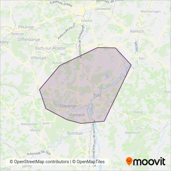 Trans Fensch coverage area map