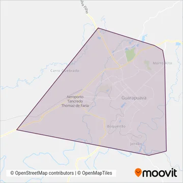 Pérola do Oeste coverage area map