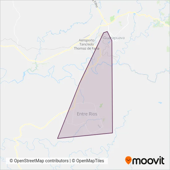 Expresso Guarios e Turismo Ltda coverage area map