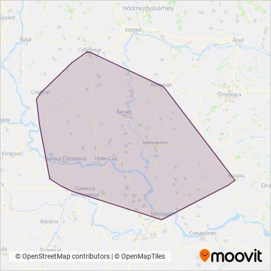 Srbijavoz mapa pokrivenosti