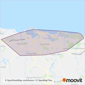 ATI (Bus) coverage area map