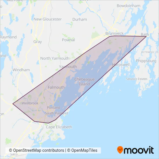 GP Metro coverage area map
