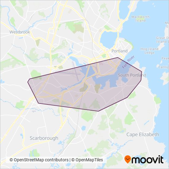City of South Portland coverage area map