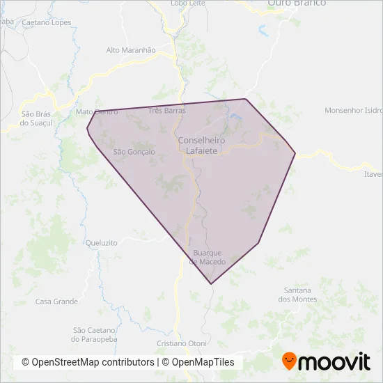 Presidente coverage area map