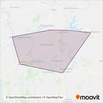 Comércio, Lubrificantes, Peças coverage area map