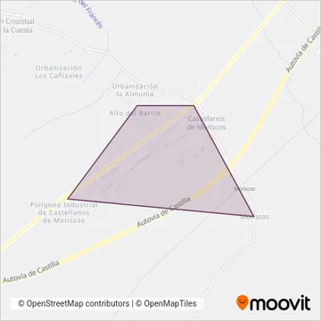 Autocares Hermanos Martín S.L. coverage area map