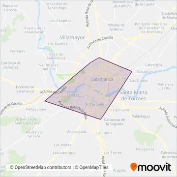 Salamanca de Transportes S.A coverage area map