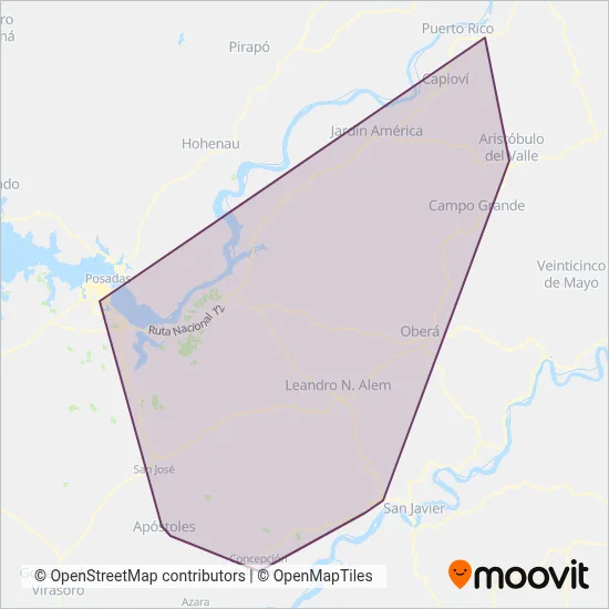 M. Horianski coverage area map