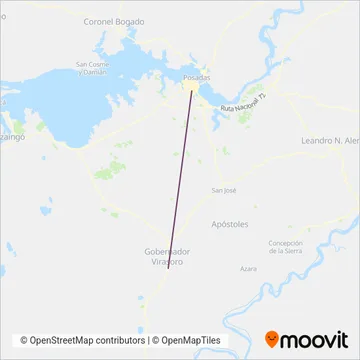 Crucero del Norte coverage area map