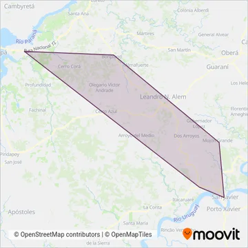 Empresa Unión S.R.L. coverage area map