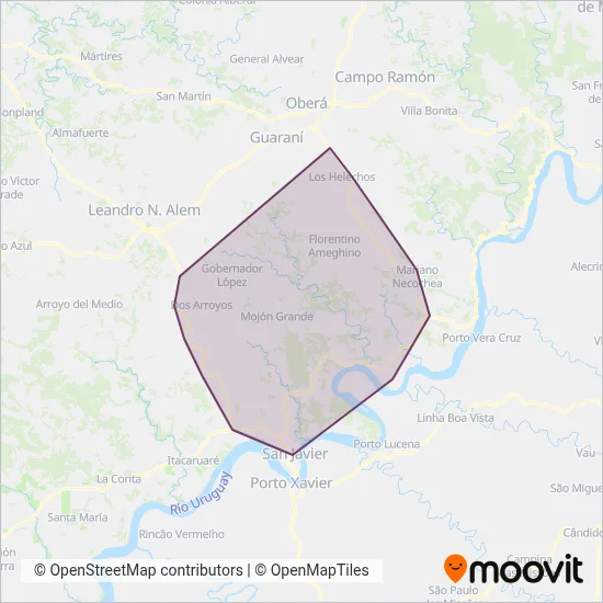 Unión S.R.L. coverage area map