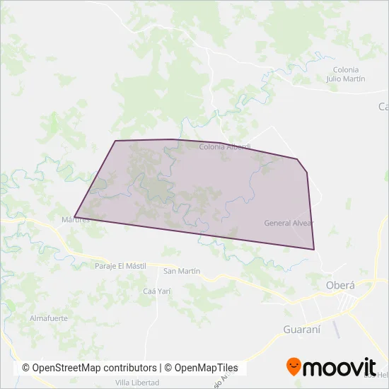 Danielito coverage area map