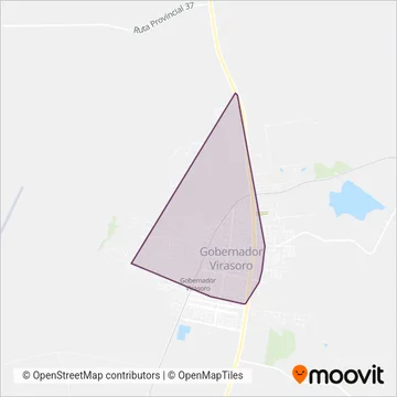 Municipalidad de Gdor. Virasoro coverage area map
