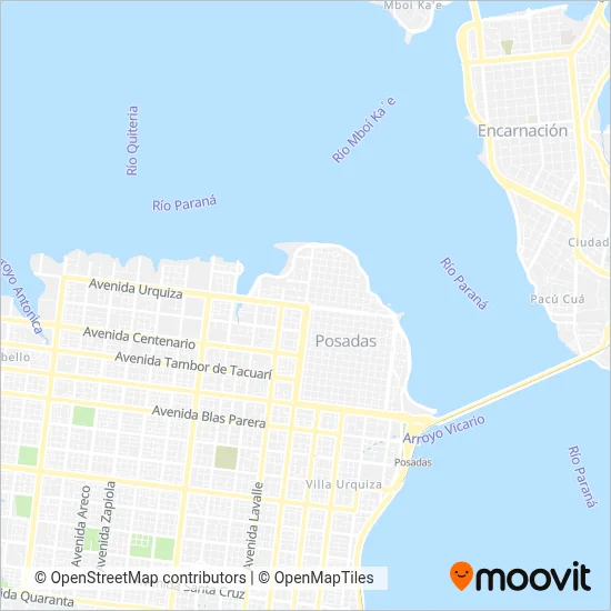 Mapa del área de cobertura de Martignoni Hnos.