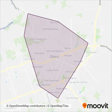 Tipoka S.A. coverage area map