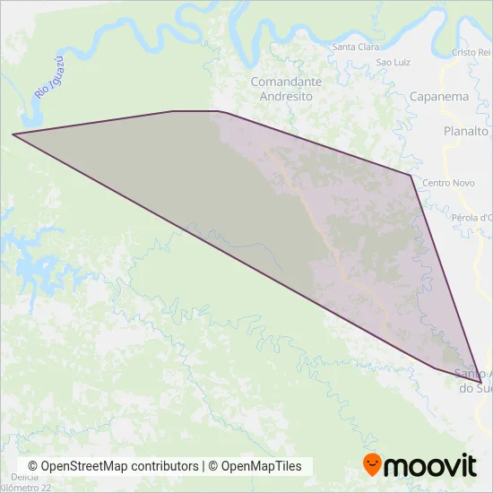 Expreso de la Selva coverage area map